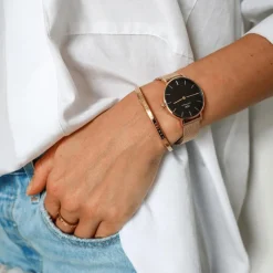 Daniel Wellington Montres Montre Acier<Montre Femme Daniel Wellington Evergold - DW00100349 Bracelet Acier Doré