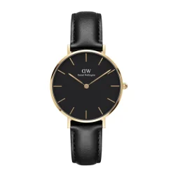Daniel Wellington Montres Montre Cuir<Montre femme DW00100547 - Bracelet Cuir Noir - Daniel Wellington Petite