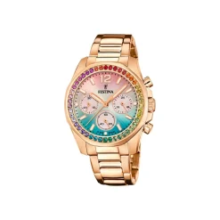 Festina Montre Acier<Montre Femme Boyfriend Collection - F20639-8 Bracelet Acier Doré Rose