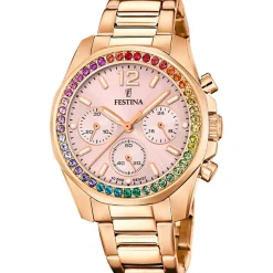 Festina Montre Acier<Montre Femme Boyfriend Collection - F20639-4 Bracelet Acier Doré Rose