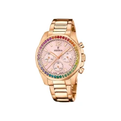 Festina Montre Acier<Montre Femme Boyfriend Collection - F20639-4 Bracelet Acier Doré Rose