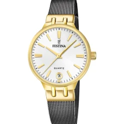 Festina Montre Acier<Montre Femme Mademoiselle - F20714-1 Bracelet Acier Gris