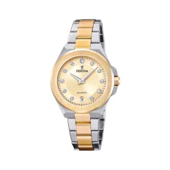 Festina Montre Acier<Montre Femme Mademoiselle - F20702-2 Bracelet Acier Bicolore