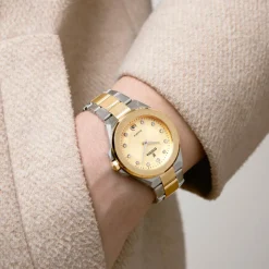 Festina Montre Acier<Montre Femme Mademoiselle - F20702-2 Bracelet Acier Bicolore