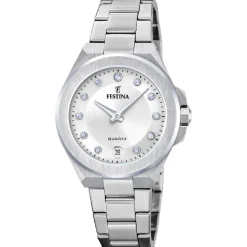 Festina Montre Acier<Montre Femme Mademoiselle - F20700-1 Bracelet Acier Argenté