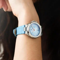 Festina Montre Cuir<Montre Femme Mademoiselle - F20701-3 Bracelet Cuir Bleu