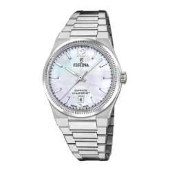 Festina Swiss Made Montre Acier<Montre femme Rive Collection - F20052-1 Bracelet Acier Argent