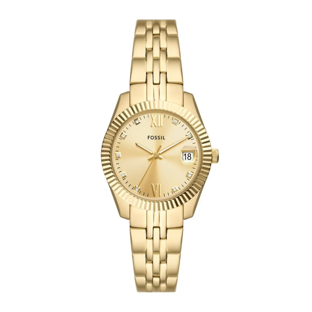 Fossil Montres Montre Acier<Montre femme Fossil Scarlette - ES5338 Bracelet Acier Doré