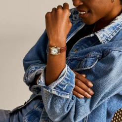 Fossil Montres Montre Cuir<Montre Femme Harlow - ES5364 Bracelet Cuir Marron