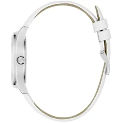 Guess Montre Cuir<Montre Femme Glitz Plaque - GW0745L3 Bracelet Acier Blanc