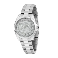 Karl Lagerfeld Montre Acier<Montre Femme Round Essentials - R0553101509 Bracelet Acier Argent