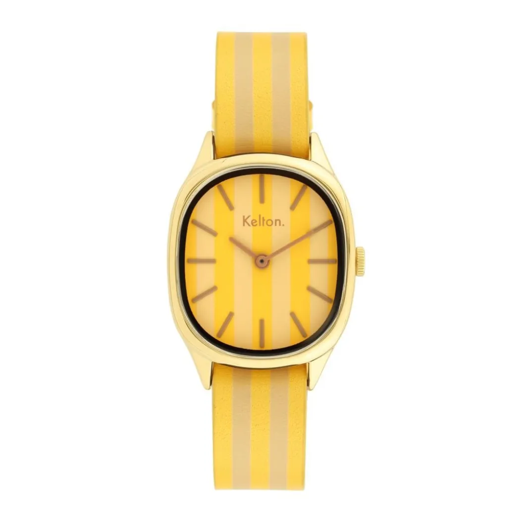 Kelton Montre Cuir<Montre Femme Colorama Citron-noisette - 9125062