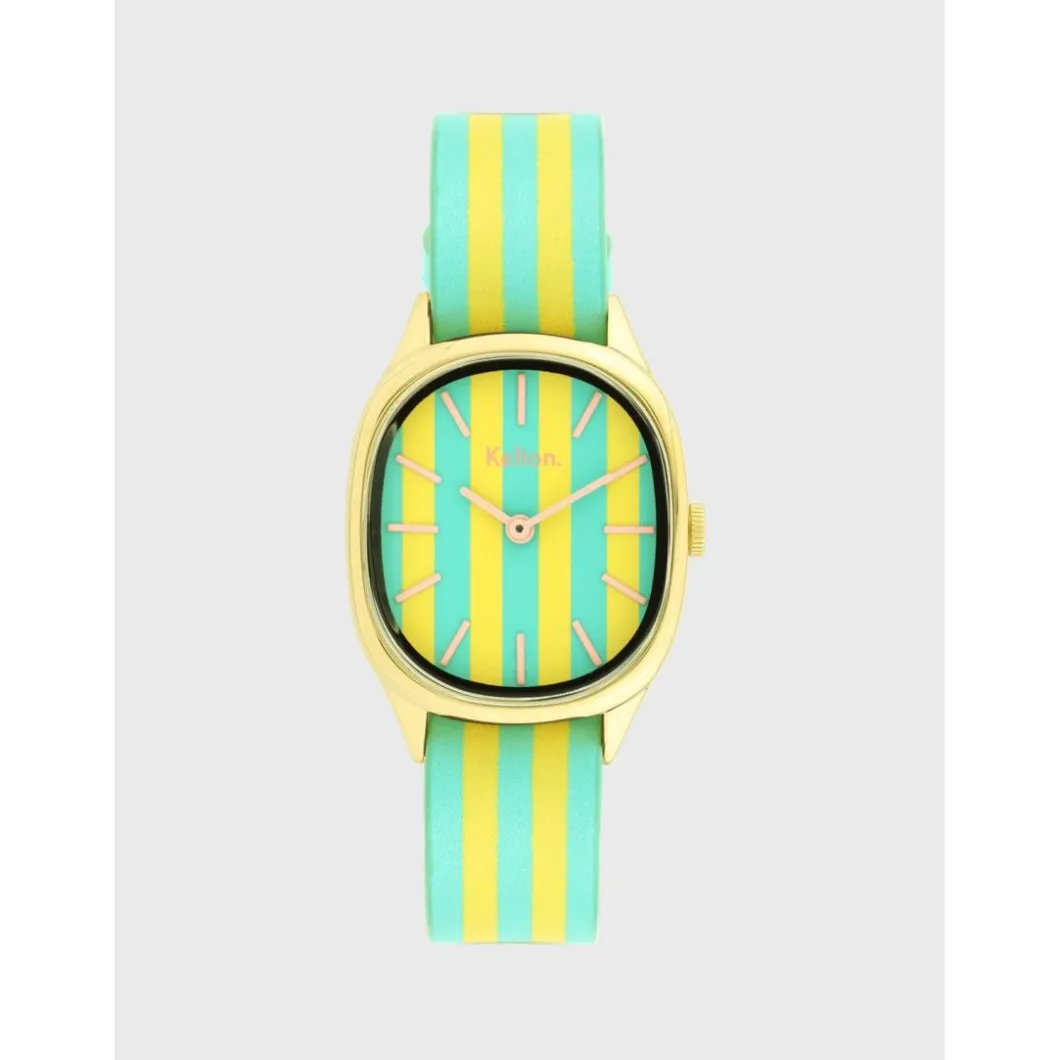 Kelton Montre Cuir<Montre Femme Colorama Citron-basilic - 9125082