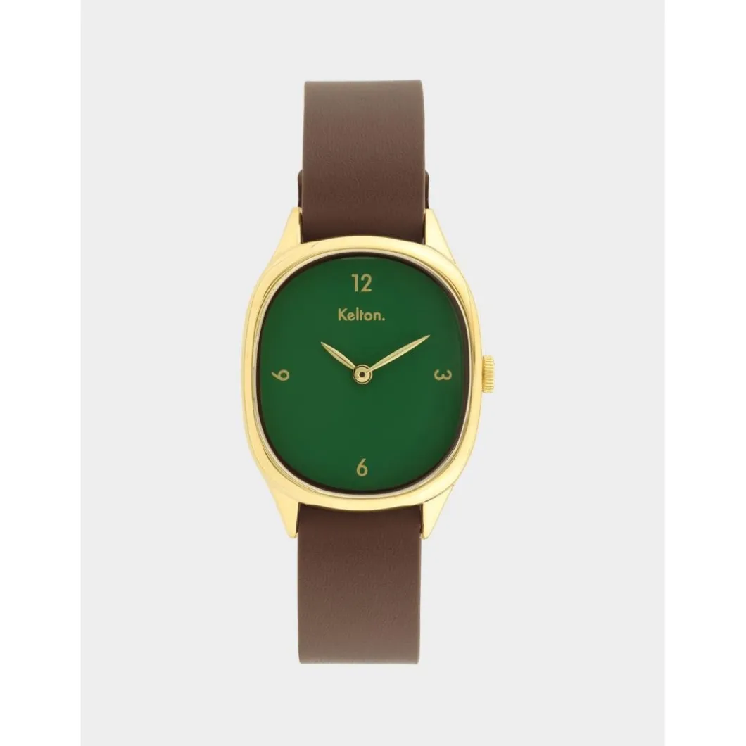 Kelton Montre Cuir<Montre Femme Colorama - 9125042 Menthe Choco