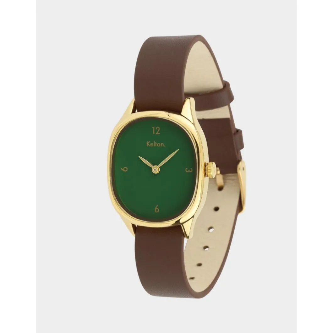 Kelton Montre Cuir<Montre Femme Colorama - 9125042 Menthe Choco