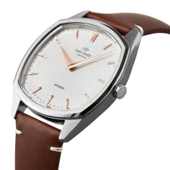 Knut Gadd Montre Cuir<Montre Femme Octagon K02003 - Bracelet Cuir Marron