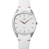 Knut Gadd Montre Cuir<Montre Femme Octagon K02004 - Bracelet Cuir Blanc