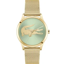 Lacoste Montre Acier<Montre Femme Crocodelle - 2001417 Bracelet Acier Doré
