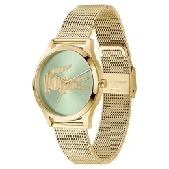 Lacoste Montre Acier<Montre Femme Crocodelle - 2001417 Bracelet Acier Doré