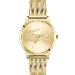 Lacoste Montre Acier<Montre Femme Crocodelle - 2001416 Bracelet Acier Doré