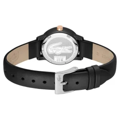 Lacoste Montre Cuir<Montre Femme .12.12 Swift - 2001436 Bracelet Cuir Noir