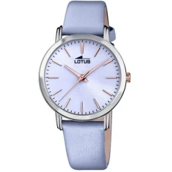 Lotus Montre Cuir<Montre Femme TRENDY L18738-3 - Bracelet Cuir Bleu