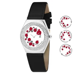 So Charm Montres Montre Cuir<Montre Femme MF316-COQUELICOT-NOIR - So Charm