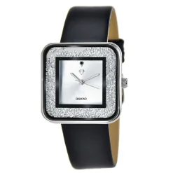 So Charm Montres Montre Cuir<Montre femme MF441-DIAMANT-CUIR - Bracelet en Cuir Noir
