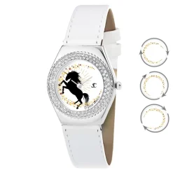 So Charm Montres Montre Cuir<Montre Femme MF316-LICORNE-BLANC - So Charm