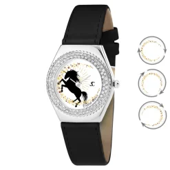 So Charm Montres Montre Cuir<Montre femme MF316-LICORNE-NOIR - So Charm