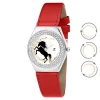 So Charm Montres Montre Cuir<Montre Femme MF316-LICORNE-ROUGE - So Charm