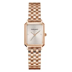 Naf Naf Montre Acier<Montre Femme - NAFW1029 Bracelet Acier Doré rose