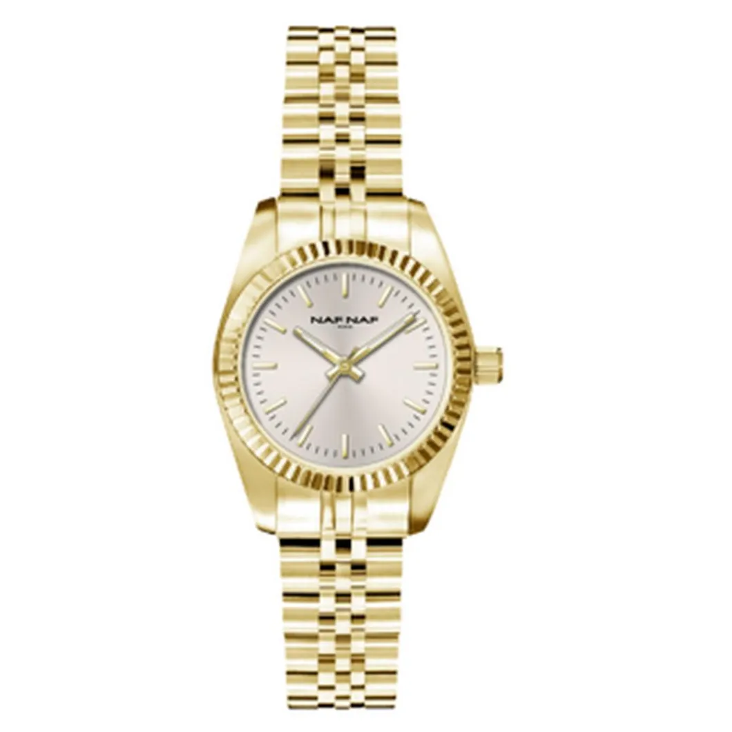 Naf Naf Montre Acier<Montre Femme - NAFW1048 Bracelet Acier Doré