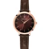Pierre Lannier Montre Cuir<Montre Femme - 038J984 Chouquette Bracelet Cuir Brun