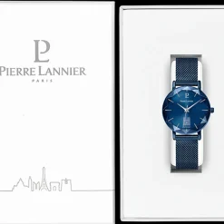 Pierre Lannier Montre Acier<Montre Femme Coeur Battant - 099K869 Bracelet Acier Bleu