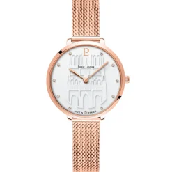 Pierre Lannier Montre Acier<Montre Femme Coeur Battant - 096K908 Bracelet Acier Doré rose