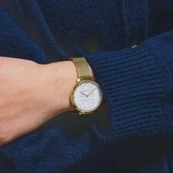 Pierre Lannier Montre Acier<Montre Femme Coeur Battant - 096K502 Bracelet Acier Doré