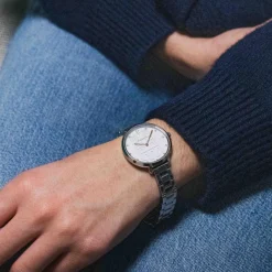 Pierre Lannier Montre Acier<Montre Femme Coeur Battant - 096K601 Bracelet Acier Gris