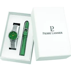 Pierre Lannier Montre Cuir<Montre Femme - 170G671 Chouquette Bracelet Cuir Vert