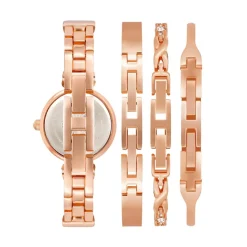 Anne Klein Montre Acier<Montre femme Promo Box Set AK-3284LPST - Bracelet Doré rose