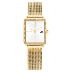 Tommy Hilfiger Montres Montre Acier<Montre Femme Tommy Hilfiger Tea Tank - 1782829 Bracelet Acier Doré