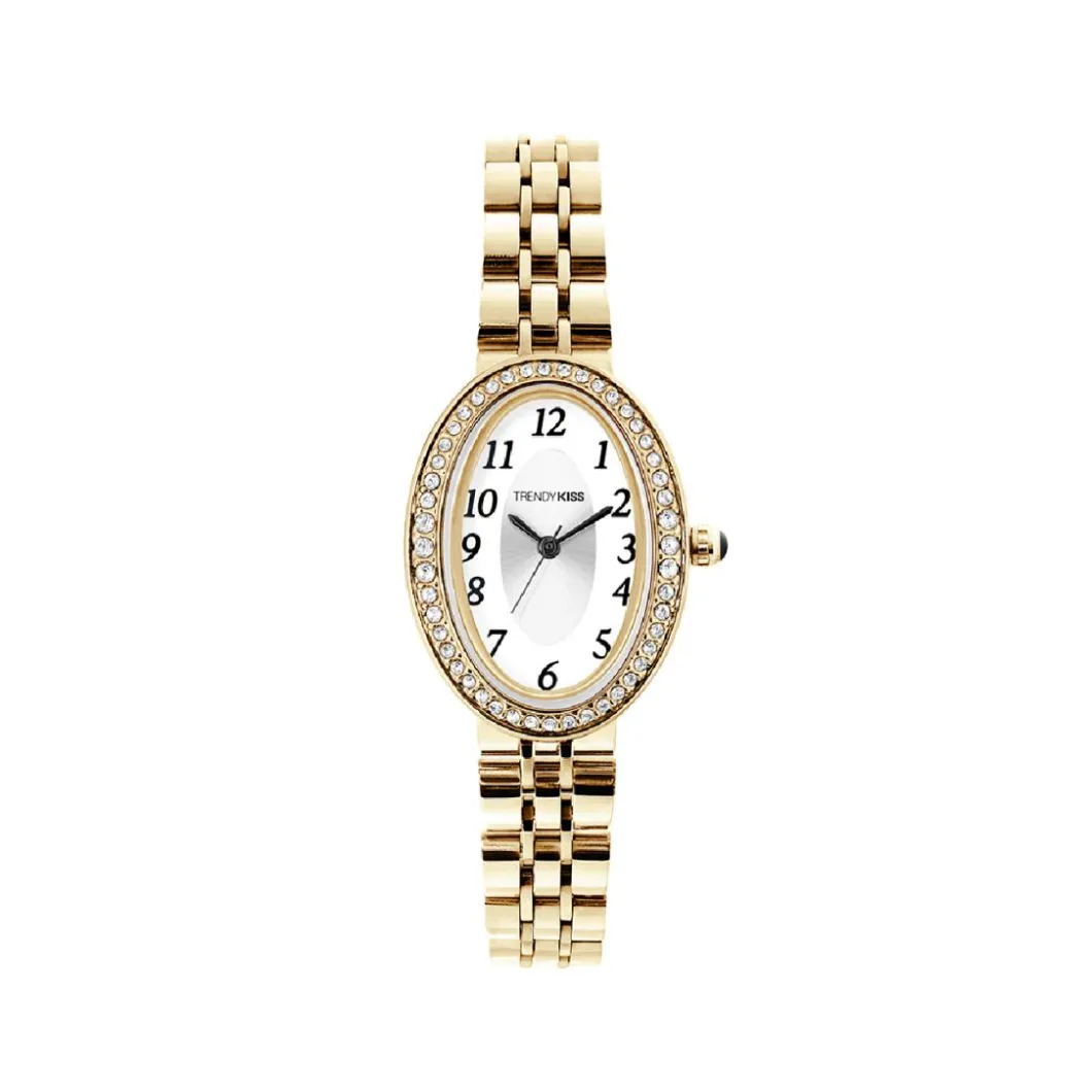 Trendy Kiss Montre Acier<Montre Femme Marguerite - TM10175-02 Bracelet Acier Doré