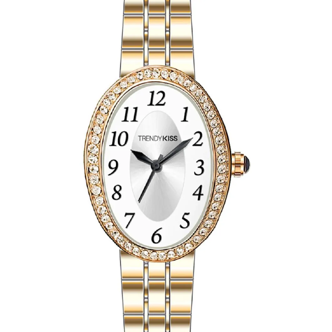 Trendy Kiss Montre Acier<Montre Femme Marguerite - TM10175-02 Bracelet Acier Doré