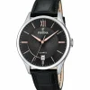 Festina Montre Cuir<Montre CLASSIQUE F20426-6 - Montre ACIER CADRAN NOIR CUIR NOIR Montres