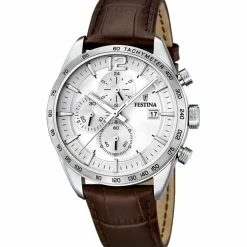 Festina Montre Cuir<Montre F16760-1 - Montre Marron Argent Cuir Montres