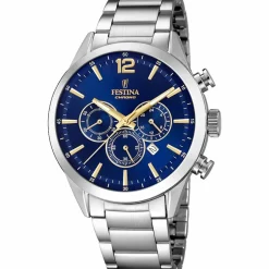 Festina Montre Acier<Montre Montres TIMELESS CHRONO F20343-2 - Montre Chronographe Acier Montres
