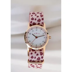 Millow Paris Montre Fille<Montre fille Classique - MIL3112 Bracelet Nylon leopard