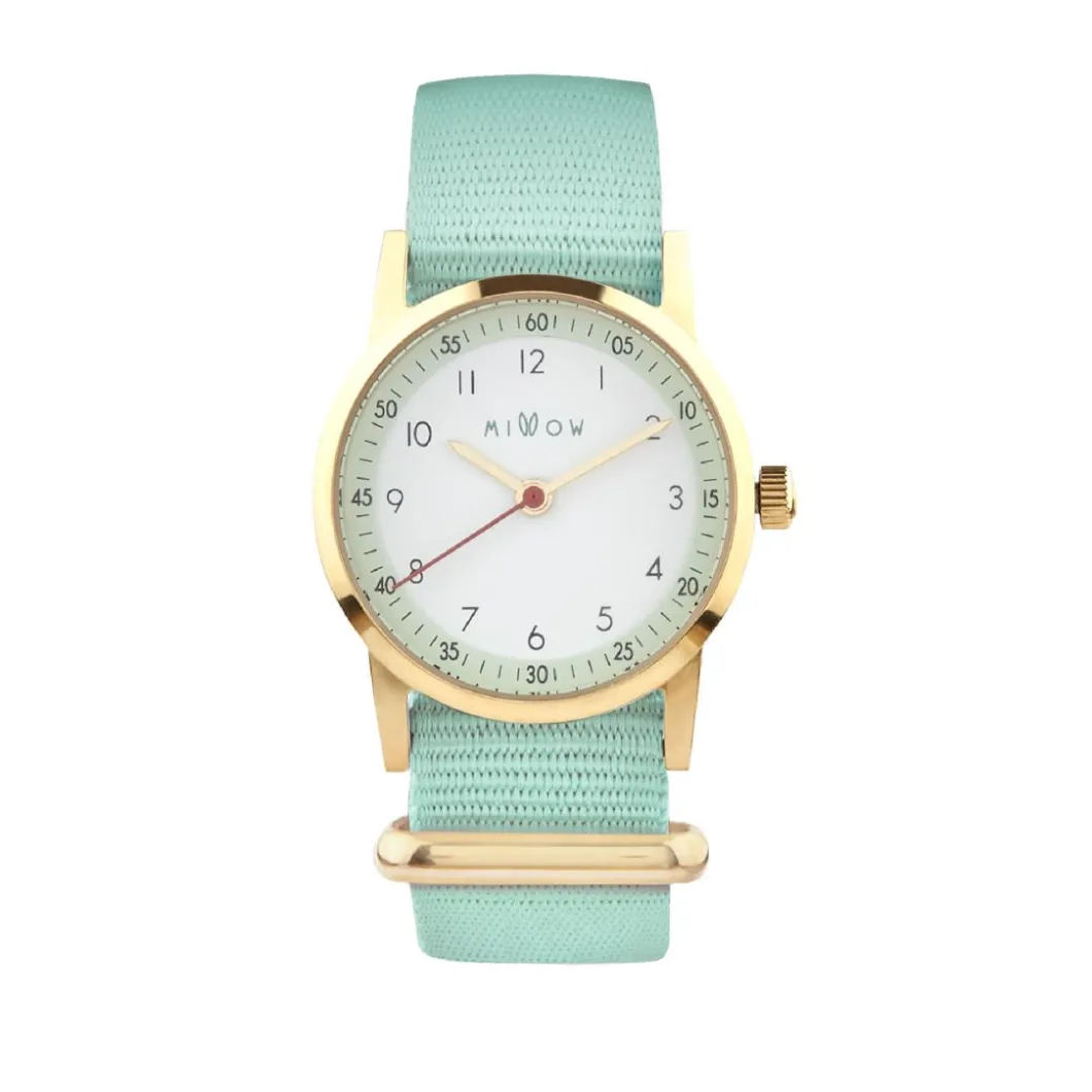 Millow Paris Montre Fille<Montre fille Classique - MIL465 Bracelet Nylon Vert menthe