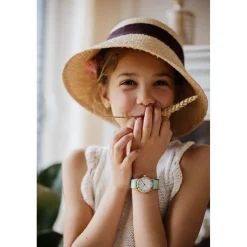 Millow Paris Montre Fille<Montre fille Classique - MIL465 Bracelet Nylon Vert menthe