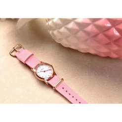 Millow Paris Montre Fille<Montre fille Classique - MIL364 Bracelet Nylon Rose
